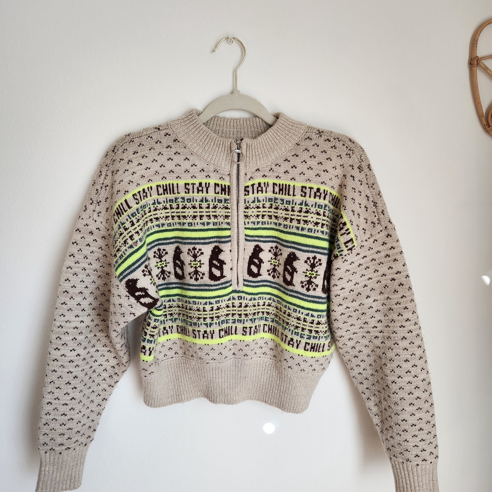 BDG Stay Chill Zip Sweater